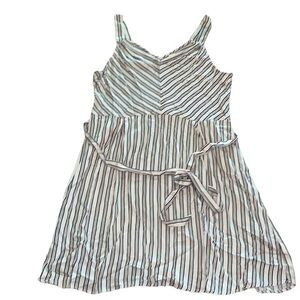 A New Day Size XL Stripped Belted Midi Dress